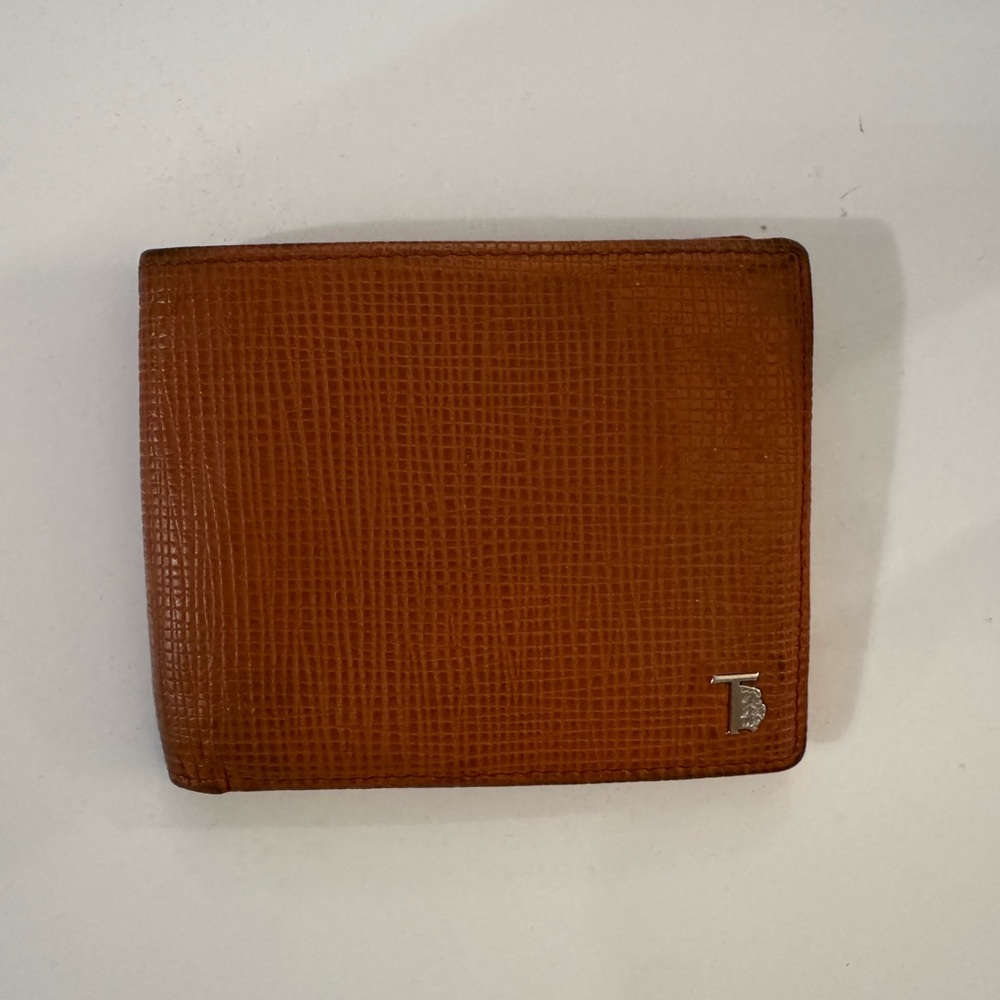 Tod's Brown Textured Key & Card Holder